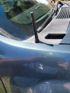 4" Short Black Aluminum Antenna Mast Rod Radio for Chevrolet Silverado 2006-2025 - Picture 1 of 24