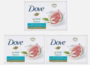 3x DOVE Go Fresh Restore Beauty Cream Bar Twin bar 90g (6 Bars Total) - Picture 1 of 3