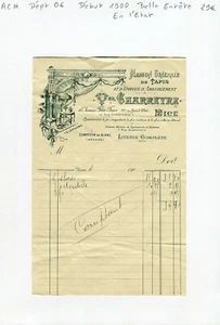 Dépt 06 - Nice 10 Av Félix Faure - Belle Entête Secteur de la Décoration de 1900 - Picture 1 of 1