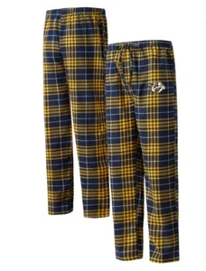 Pantaloni da notte uomo XL Concepts Sport blu navy/oro Nashville Predators Concord flanella - Foto 1 di 8