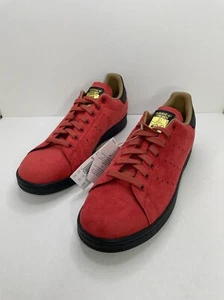 Adidas x Disney Captain Hook Shoes Stan Smith Suede Red Black Mens Size 8 New - Picture 1 of 8