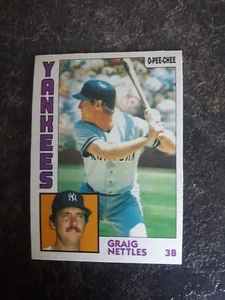 1984 O-Pee-Chee Base Graig Nettles Card# 175 - Picture 1 of 2