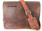 Genuine Leather Vintage Multi Sized Laptop Messenger Briefcase Satchel Bag