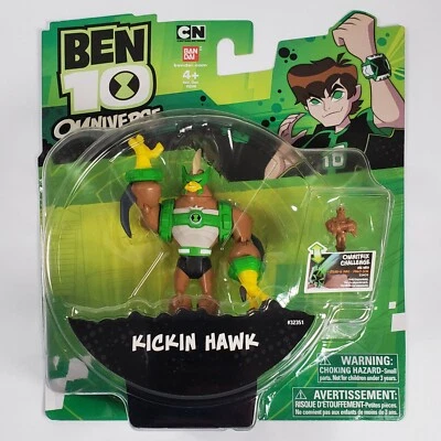 FIGURA DE ACCIÓN BEN 10 TEN KICKIN HAWK OMNIVERSE OMNITRIX CHALLENGE MOSC 2013 RARA Foto 1 de 4