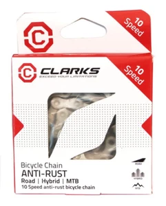 Clarks 10 Speed Anti-Rust Chain — Silver — AUS STOCK — Bike Road MTB Drivetrain - Picture 1 of 1