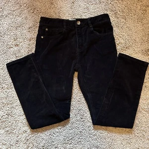 Zara Kids Collection Corduroy Pants Black Unisex Kids Size 10 Adjustable Waist - Picture 1 of 5