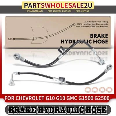 前侧制动液压软管适用于雪佛兰 G10 G20 GMC G1500 G2500 1984 - 1995 — 第 1/4 张图片