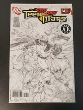 Teen Titans #34 Second Print Sketch Variant (DC 2003) 1st app Zachary Zatara