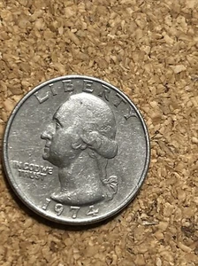 RARE 1974 QUARTER, NO MINT MARK ERROR, MULTIPLE LETTER ERRORS - Picture 1 of 2