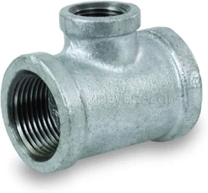1-1/4" x 3/8" Galvanized Malleable Reducing 90 Degree Elbow for 150 Lbs (Pk of 5 - Picture 1 of 1