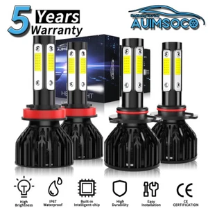 Combo 4x Bright White LED Headlight Hi/Lo Beam Bulbs For Toyota Solara 2004-2006 - Picture 1 of 13