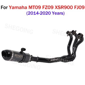 Sistema completo de escape para moto Yamaha MT09 FZ09 XSR900 FJ09 años 2014-2020 - Imagen 1 de 6