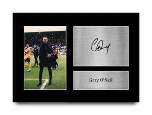 Imagen autografiada impresa de Gary O'Neil Wolverhampton Wanderers para fanáticos del fútbol americano - Imagen 1 de 17
