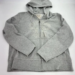 Polo Ralph Lauren Gray Full Zip Hoodie Kids Size Large - Picture 1 of 4