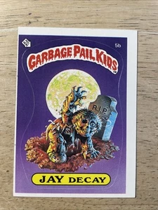 1985 Topps Garbage Pail Kids 1st Series 1 Matte Card #5b Jay Decay Checklist - Picture 1 of 2