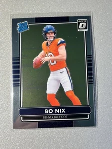 2024 Donruss Optic Football Bo Nix #6 2014 Retro Series Rookie RC Broncos Rare - Picture 1 of 2