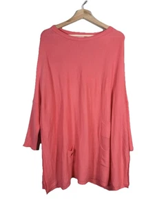 Mer Sea Catalina Reisepullover Damen Einheitsgröße koralle rosa Lagenlook Resortwear - Bild 1 von 8