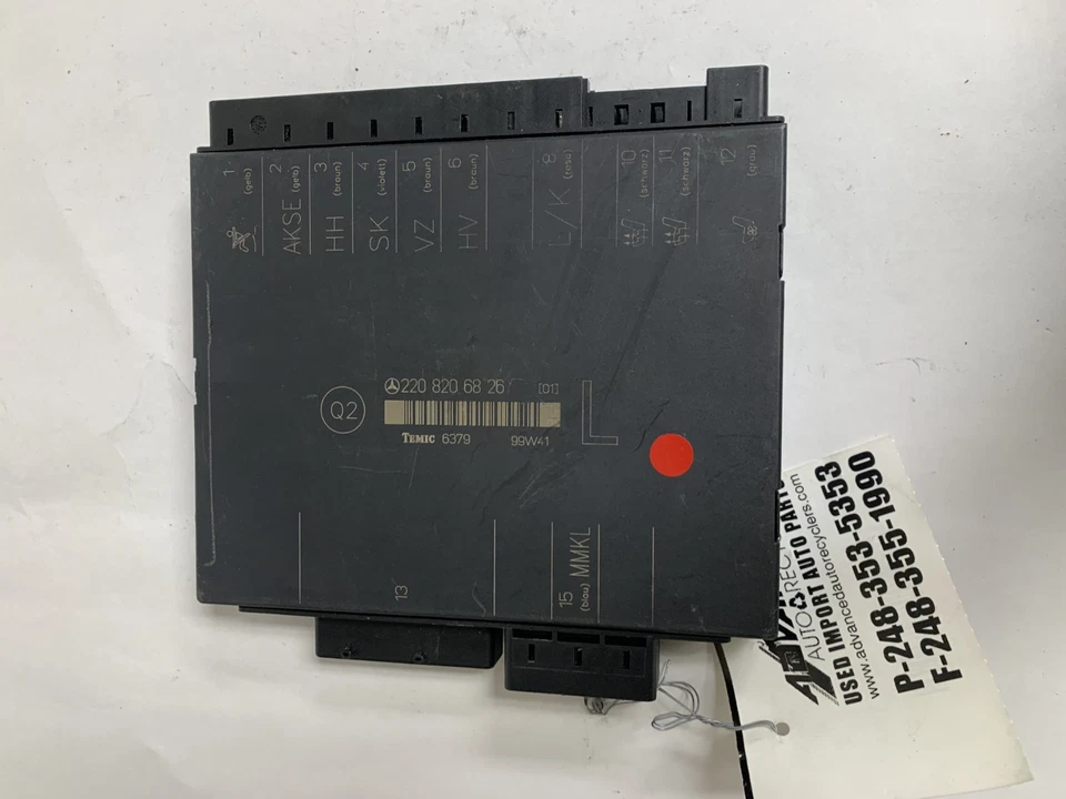 Módulo de control del asiento del lado del conductor delantero izquierdo Mercedes-Benz S55 AMG 2000-2006 OEM Foto 1 de 4