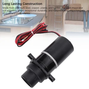 Electric Toilet Macerator Sub Assembly 12V Marine Toilet Pump Assembly Kit High - Picture 1 of 23