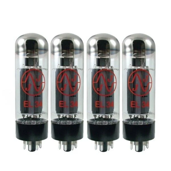 JJ Electronics EL34 Apex Matched Quad Vacuum Tube (T-EL34-JJ-MQ)