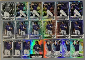 20- 2021 Bowman Chrome Zac Veen All Refractor: Mojo Mega Box, Sapphire, RayWave - Picture 1 of 1