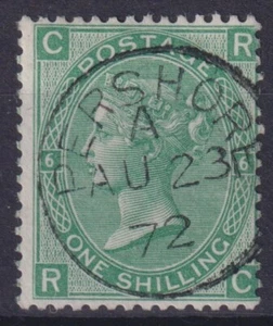 GB QV 1871 SG117 PLATE 6 1s. GREEN SUPERB USED - Picture 1 of 1