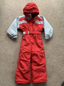 QUECHUA Ski Snow Suit 6 Years All In One Padded Insulated Hood Snowboard - Picture 1 of 11