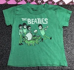 CAMISETA BEATLES, TALLA BEBÉ. 18M, CAMISETA VERDE FRÍA CON FAB 4 PARA BEBÉ SUPER COOL! - Imagen 1 de 22
