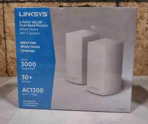 Linksys Velop whole Home WiFi System, 3,000 Sq. ft (AC1300) 1.3Gbps - WHW0102 - Picture 1 of 1