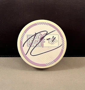 RYAN ELLIS #4 SIGNED AUTOGRAPH HOCKEY FIGHTS CANCER PUCK NASHVILLE PREDATORS #2 - Picture 1 of 2