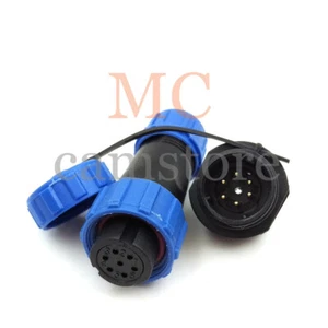 SP13 6Pin Waterproof Power Connector IP67,Aviation Plug Socket 5A 125V - Picture 1 of 8