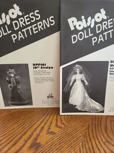 Patrones de vestido para muñeca Poissot. Vestido de novia y Evelyn - Imagen 1 de 3