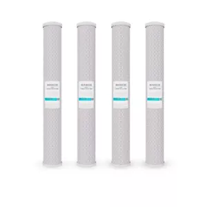 20" x 2.5" CTO Carbon Block Water Filter 5 micron, Whole House Cartridges 4 Pack - Picture 1 of 8