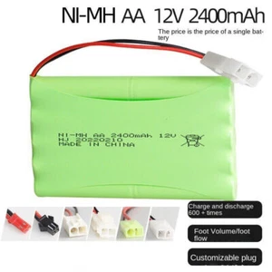 1 pz batteria ricaricabile 12 V 2400 mAh Ni-MH AA per telecomando auto camion giocattoli - Foto 1 di 16