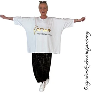 Myo Layered Look Oversize Big Box Shirt White Karma -Gold 46, 48, 50, 52, 54, 56 - Picture 1 of 9