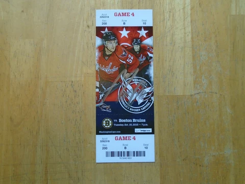 Marcus Johansson Autographed 1st NHL Goal Ticket Cover