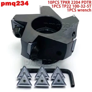 1PCS TP22 100-32-5T Face Milling Cutter Milling Tool +10P TPKR 2204 PDTR inserts - Picture 1 of 6