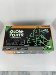 GLOW FORTS Connect & Create 75 Pezzi Glow in the Dark Costruzione STEM Giocattolo - Foto 1 di 3