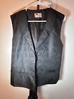 Scully Rangewear Mens Black Polyester Paisley Old West Vest