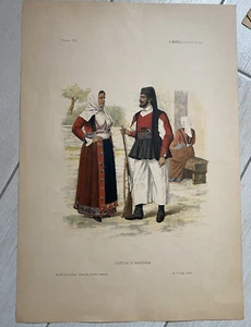 COSTUMI DI MAMOIADA TAV. VII LIT. COSTUMI SARDI P. GIUSTI, PUCCIONI, U. MARTELLI - Foto 1 di 1