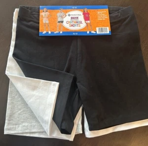 Member's Mark Girl's 3-Pack Black/White/Grey Cartwheel Shorts Size 10/12 NWT - Picture 1 of 7