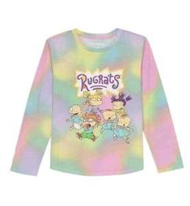 Nickelodeon Rugrats Colorful Long Sleeve Tee Girls size M/8 NEW G36 - Picture 1 of 1