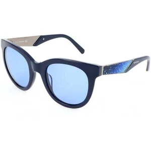 Swarovski Women's 50mm Shiny Blue Sunglasses SK0126-90V-50 - Picture 1 of 3