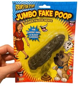 5" JUMBO FAKE POOP Turd Crap Poo Joke Prank Gag Dog Human Prop Gross Funny Gift - Picture 1 of 3