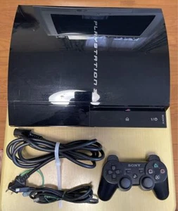 PlayStation 3 Replaced 320GB Black Console PS3 Fat Early CECHB00 Tested Japan - Picture 1 of 8