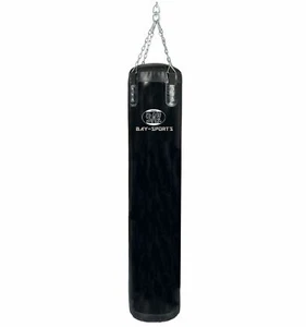BAY Sandsack 180+35 cm mit Stahlkette Boxsack schwarz leer ungefüllt Boxen MMA - Bild 1 von 5
