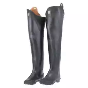 KOHSHIN Gummi Hüft Wathose waschbar Overknee Stiefel pflegeleicht schwarz - Bild 1 von 6