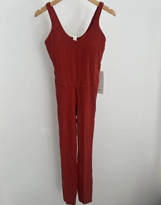 Новый с ценниками боди Lululemon Align 25 дюймов размер 6 CYNN Cayenne Nulu встроенный бюстгальтер - Изображение 1 из 4