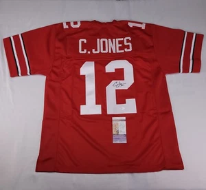 (S13) CARDALE JONES Ohio State Buckeyes OSU QB Hand Signed Jersey #12 JSA COA - Picture 1 of 3