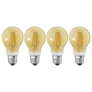 4x Ledvance Smart+ Filament A60 Birnen 6W E27 Gold extra warmweiß dimmbar ZigBee - Bild 1 von 5